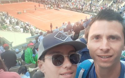 Coach Cyril et Geoffrey à Roland Garros